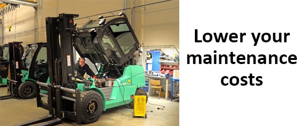 forklift maintenance costs benefits